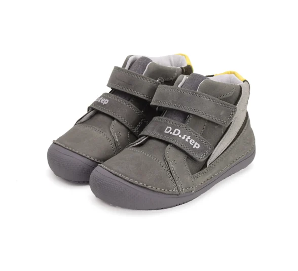 dd step dark grey lightning üleni halli värvi laste barefoot jalanõud sügiseks