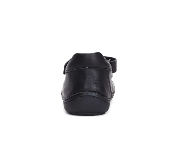 D.D.Step black back to school üleni musta värvi nahast barefoot baleriinad kooli vahetusjalanõuks või aktusel kandmiseks