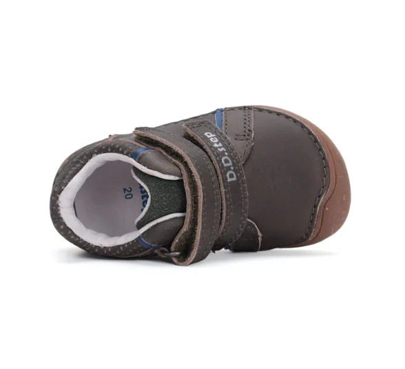 dd step dark grey sweetstep tumehallid nahast laste barefoot tossud kahe krõpsuga