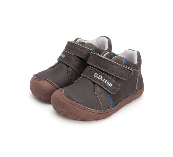 dd step dark grey sweetstep tumehallid nahast laste barefoot tossud kahe krõpsuga