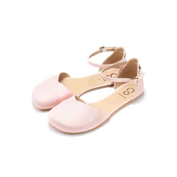 Shapen Poppy Rose pink barefoot shoes with ankle strap barefoot footwear