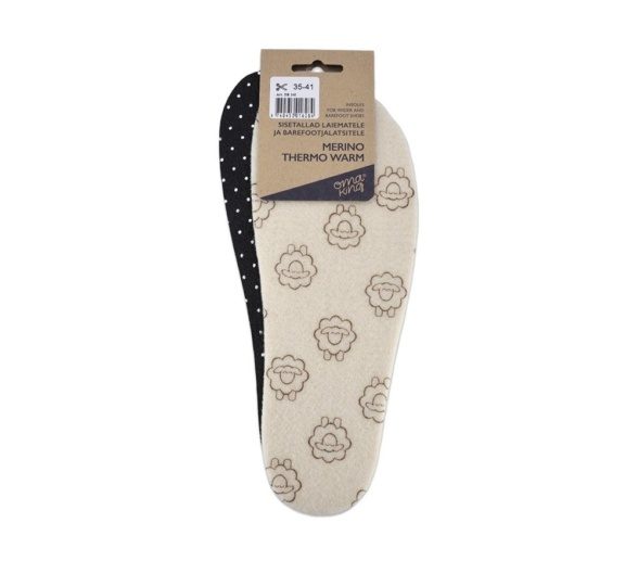 Omaking merino thermo warm meriinovillast pealispinnaga soojad barefoot jalanõude sisetallad