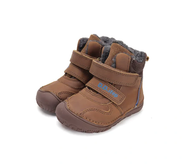 D.D.Step Sweetstep Chocolate Blue Stripe winter boots - Image 2