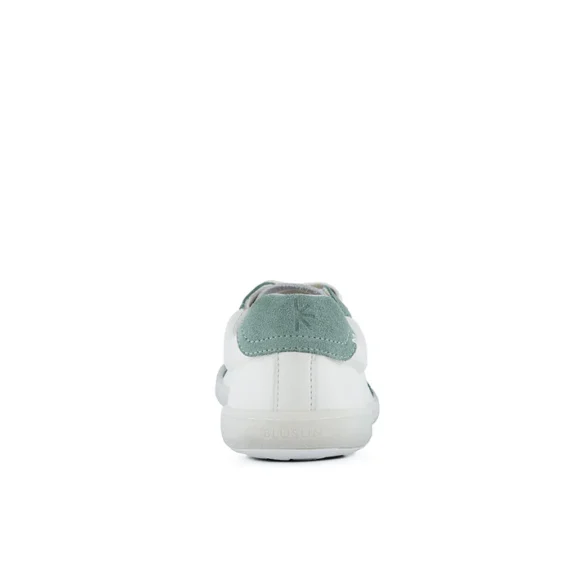 Blusun 500 White Green white barefoot sneakers with green details