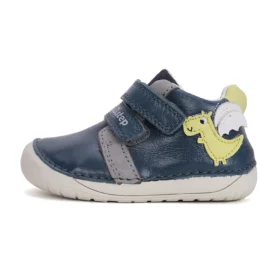 D.D.Step royal blue baby dragon tumesinised armsa draakoni motiiviga laste barefoot nahast saapad