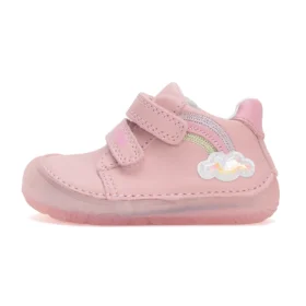 D.D.Step Baby Pink Rainbow imeilusad roosat värvi nahast barefoot tossud tüdrukutele
