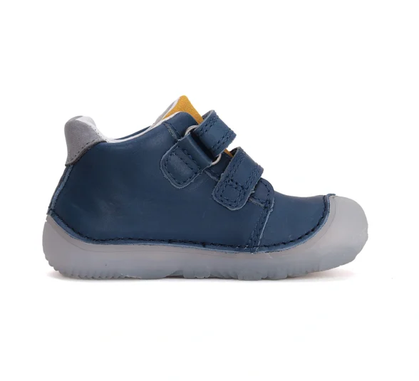 D.D.Step bermuda blue sinist värvi draakoni motiiviga nahast laste barefoot tossud krõpsudega