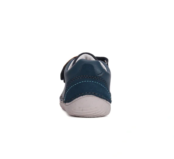 D.D.Step sweetstep royal blue üleni sinist värvi nahast laste barefoot tossud krõpsudega