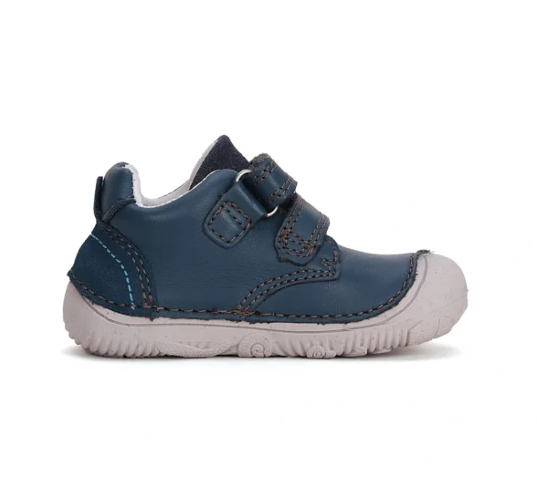D.D.Step sweetstep royal blue üleni sinist värvi nahast laste barefoot tossud krõpsudega