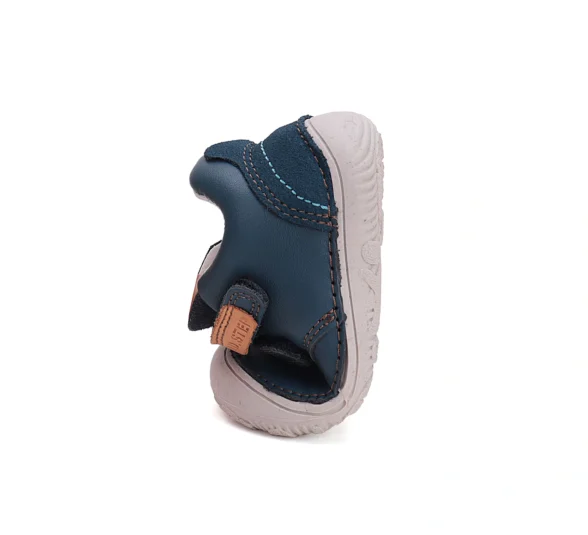 D.D.Step sweetstep royal blue üleni sinist värvi nahast laste barefoot tossud krõpsudega