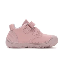 d.d.step pink classic nahast roosat värvi laste barefoot tennised
