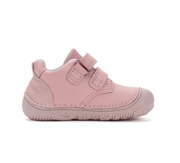 d.d.step pink classic nahast roosat värvi laste barefoot tennised