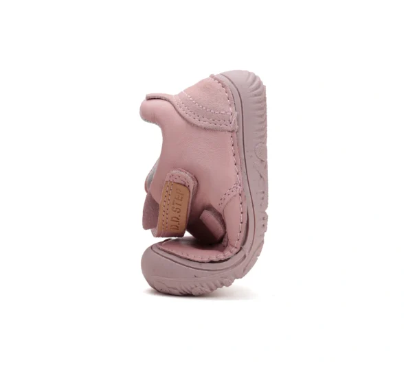 d.d.step pink classic nahast roosat värvi laste barefoot tennised