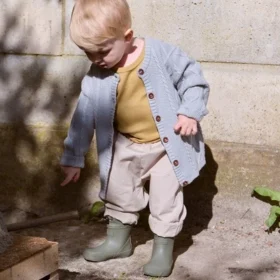 bundgaard cover green kerged naturaalsest kummist laste barefoot kummikud