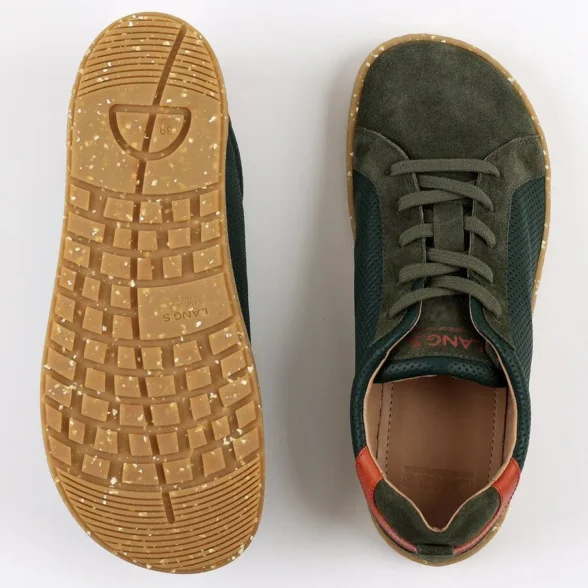 lang.s onyc green rohelist värvi unisex barefoot paljajalu tennised meestele ja naistele on valmistatud kvaliteetsest nahast