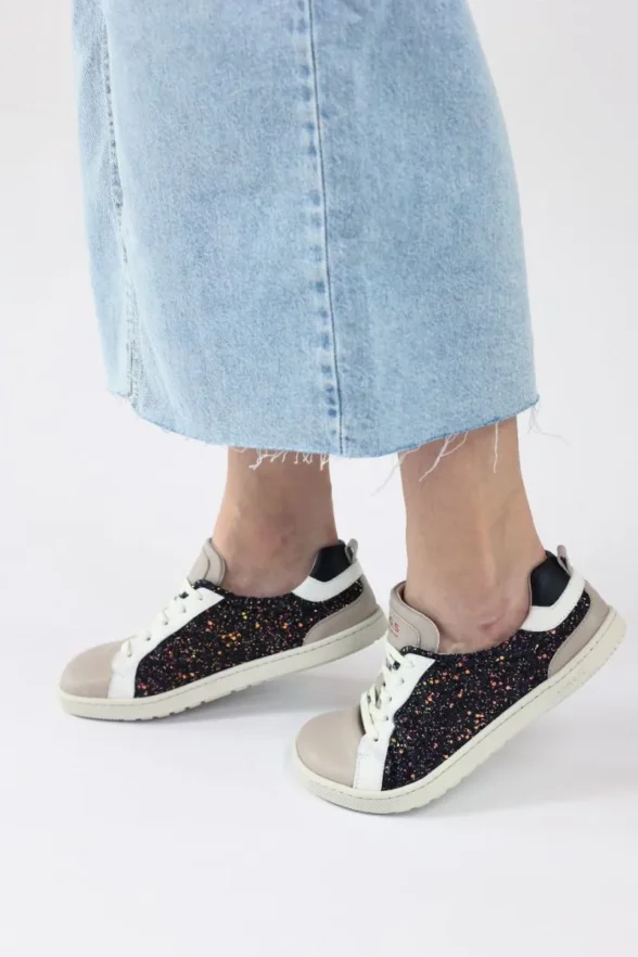 lang.s onyx chiara veganmaterjalidest särava glitteriga paeltega barefoot tennised