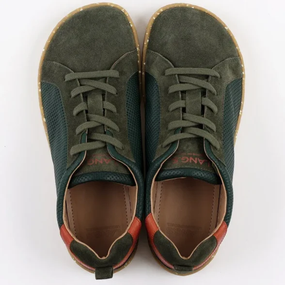 lang.s onyc green rohelist värvi unisex barefoot paljajalu tennised meestele ja naistele on valmistatud kvaliteetsest nahast