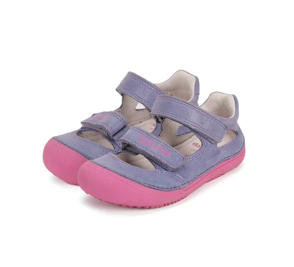 d.d.step lavender splash roosal kummitallal lillat värvi barefoot sandaalid tüdrukutele