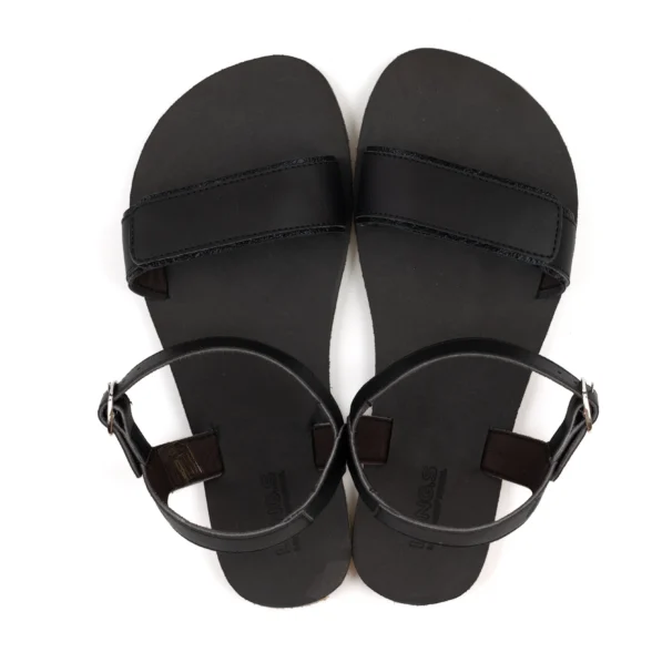 Lang.s hera vegan dark veganmaterjalidest musta värvi barefoot sandaalid naistele
