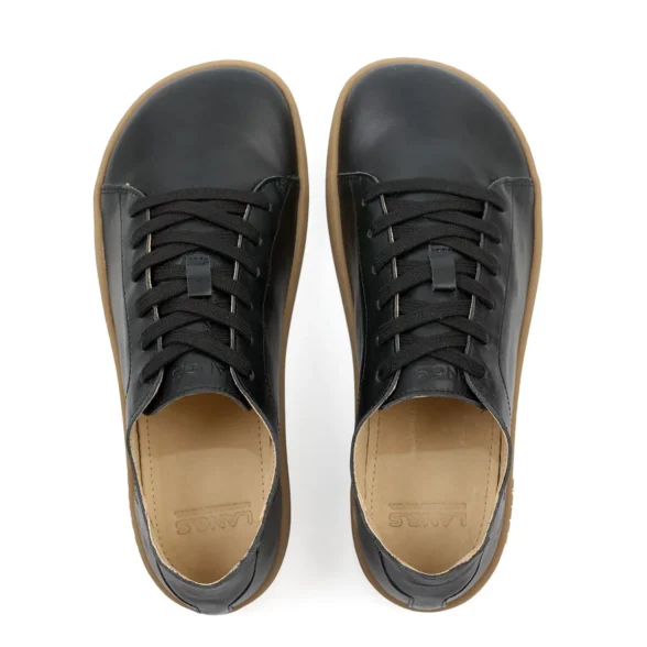 lang.s zen black üleni musta värvi kvaliteetsest nahast ja paeltega unisex barefoot paljajalu tennised naistele ja meestele