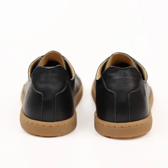 lang.s zen black üleni musta värvi kvaliteetsest nahast ja paeltega unisex barefoot paljajalu tennised naistele ja meestele