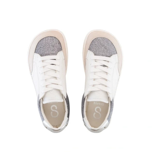 Shapen CHARM Silver Leather sneakers - Image 3