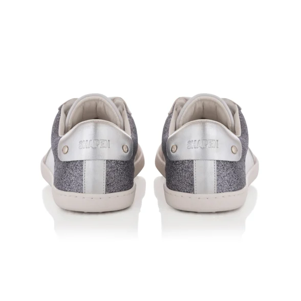 Shapen CHARM Silver Leather sneakers - Image 5