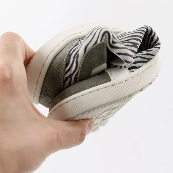 lang.s onyx savana zebra triibulised kvaliteetsest nahast unisex barefoot tennised paeltega