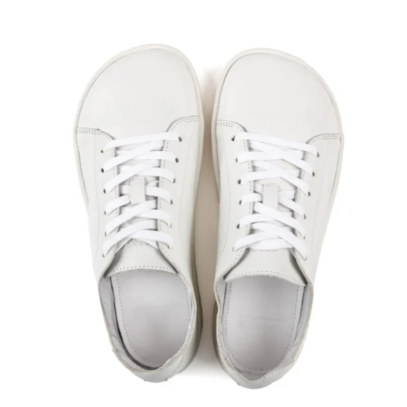 lang.s zen pure üleni valget värvi unisex barefoot tennised on valmistatud kvaliteetsest nahast.