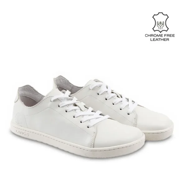 lang.s zen pure üleni valget värvi unisex barefoot tennised on valmistatud kvaliteetsest nahast.