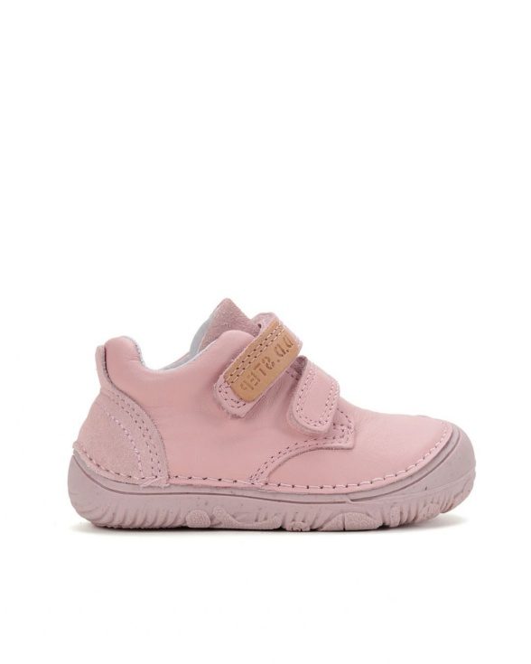d.d.step pink classic nahast roosat värvi laste barefoot tennised