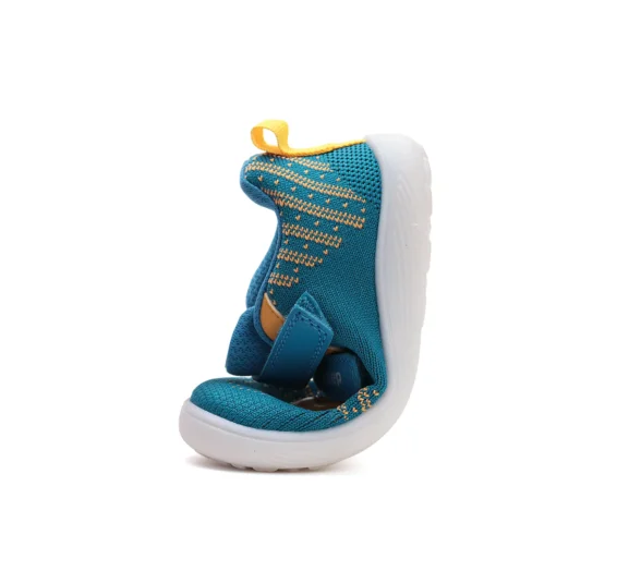 d.d.step moss green sport kootud tekstiilist kahe krõpsuga laste barefoot sporditossud
