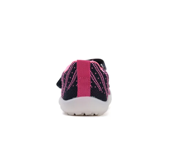 d.d.step royal blue pink sport kootud tekstiilist kahe krõpsuga laste barefoot sporditossud