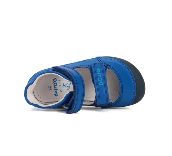 D.D.Step Bermuda Blue lagoon sinist värvi kinnise ninaosaga barefoot sandaalid lastele