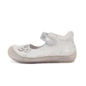 d.d.step silver magnolia hõbedased kinnise ninaosaga laste barefoot sandaalid tüdrukutele