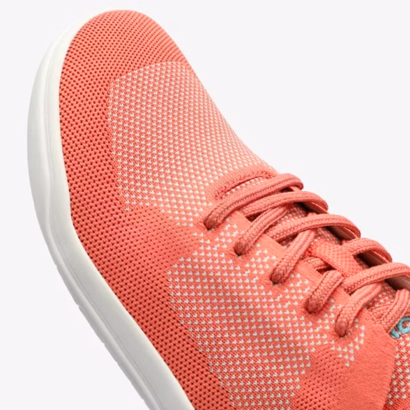groundies active knit bright peach/aqua kootud tekstiilist kerged ja õhulised barefoot tennised naistele