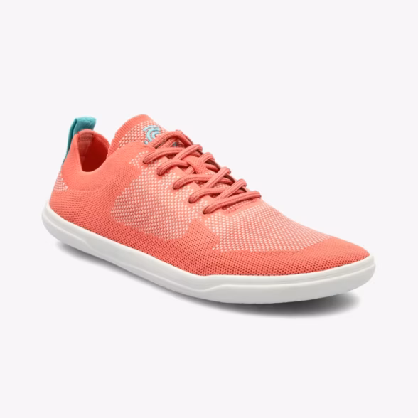 groundies active knit bright peach/aqua kootud tekstiilist kerged ja õhulised barefoot tennised naistele