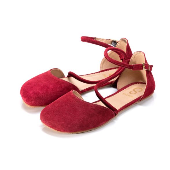 Shapen Orchid Bordeaux are beautiful barefoot shoes made from suede.