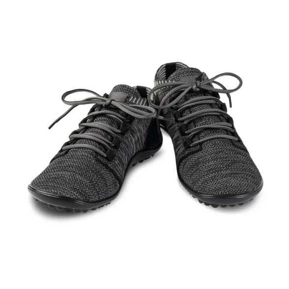 Leguano Beat Anthrazit comfortable unisex barefoot shoes made from knitted fabric and vegan materials, machine washable