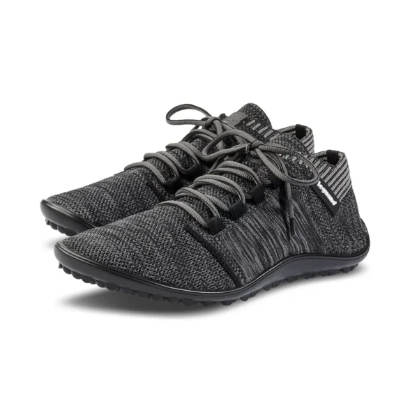 Leguano Beat Anthrazit comfortable unisex barefoot shoes made from knitted fabric and vegan materials, machine washable