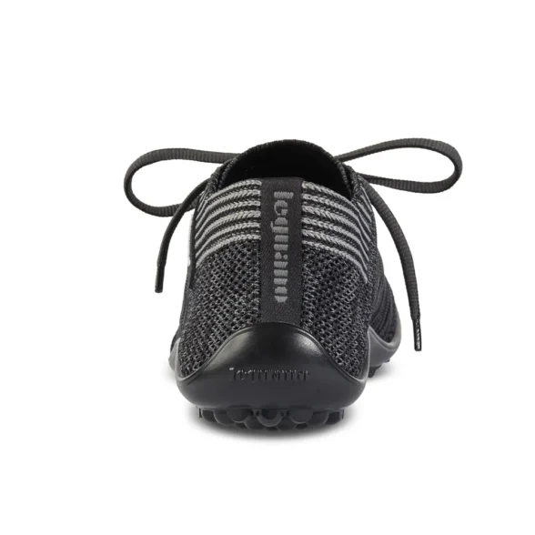 Leguano Beat Anthrazit comfortable unisex barefoot shoes made from knitted fabric and vegan materials, machine washable