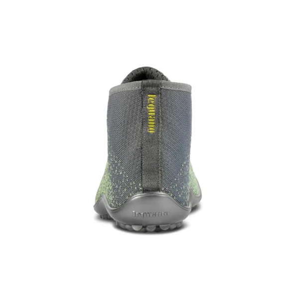 Leguano Go Kiwi light green barefoot casual shoes with light gray laces