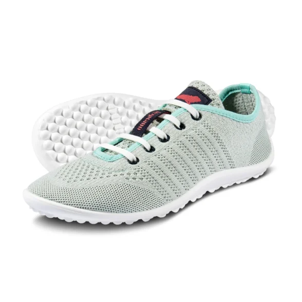 Leguano Go Mint lightweight, flexible barefoot casual shoes with laces
