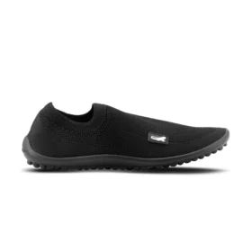 leguano score black üleni musta värvi kootud tekstiilist slip on barefoot jalanõud