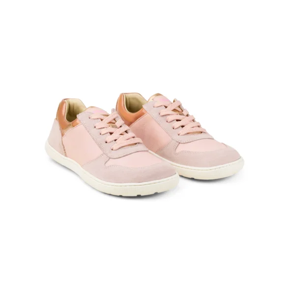 Koel Francie Suede Nude women's barefoot sneakers with sparkling decorative accents