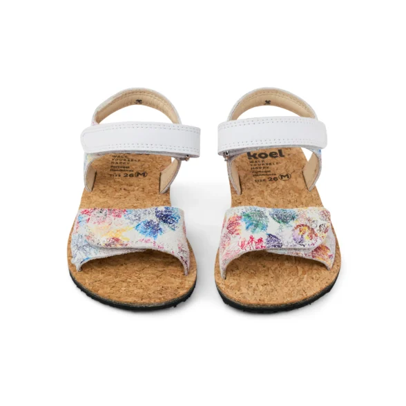 Koel Ashley sandals made of suede with velcro straps and Vibram soles barefoot shoes