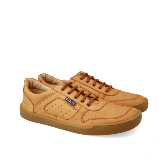 crave london cognac pruuni värvi kvaliteetsest nahast stiilsed barefoot tennised naistele ja meestele