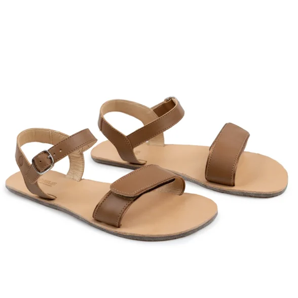 lang.s hera brown klassikalist pruuni värvi nahast barefoot sandaalid naistele