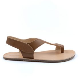 Lang.S SOUL Cinnamon high-quality brown leather barefoot sandals for women