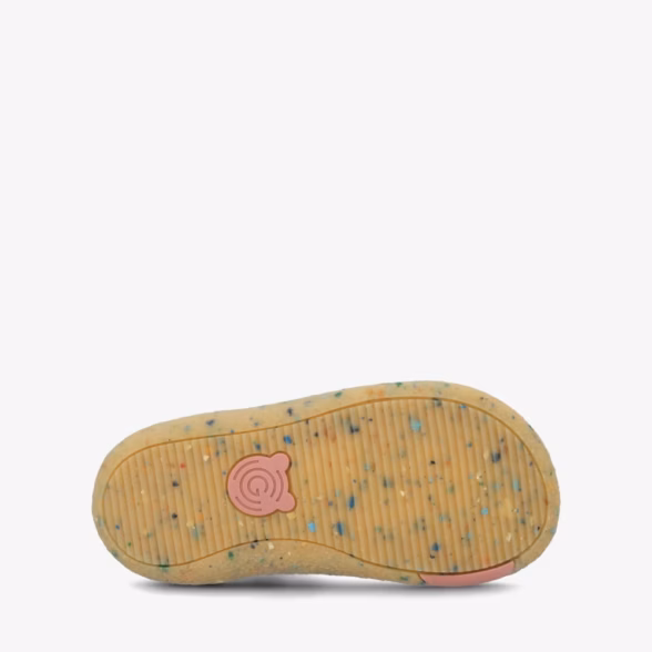 Groundies Stella Kids gold-colored leather barefoot ballerinas for children